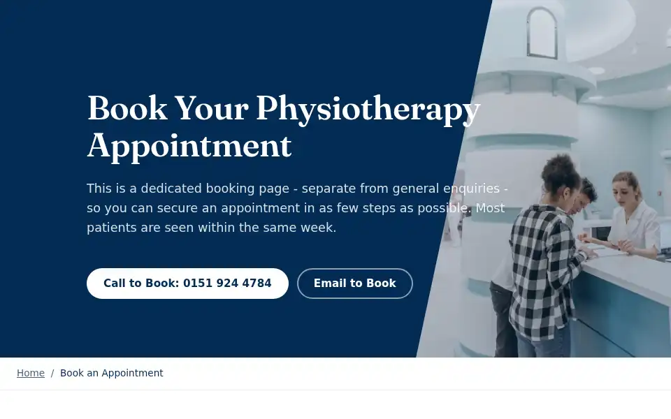 Screenshot of crosbyphysio.com