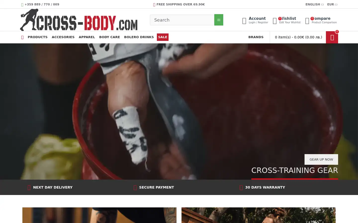 Screenshot of cross-body.com
