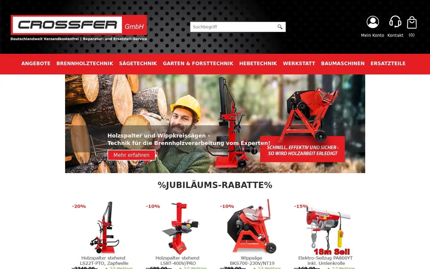 Screenshot of crossfer.de