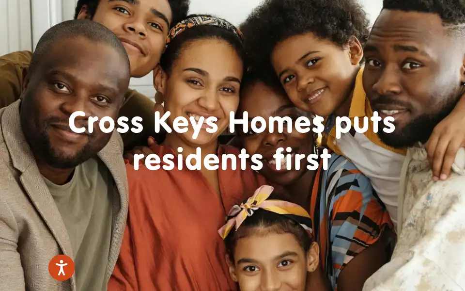 Screenshot of crosskeyshomes.co.uk