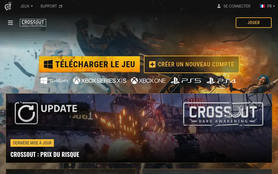 Screenshot of crossout.net