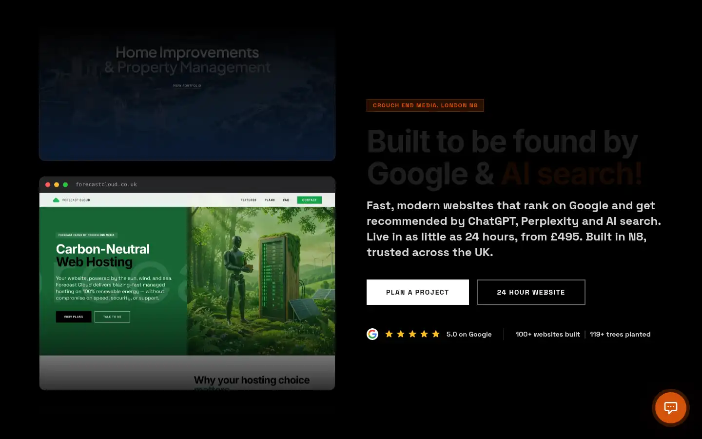 Screenshot of crouchendmedia.co.uk