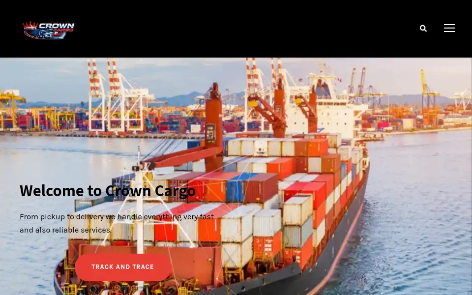 Screenshot of crowncargopro.com