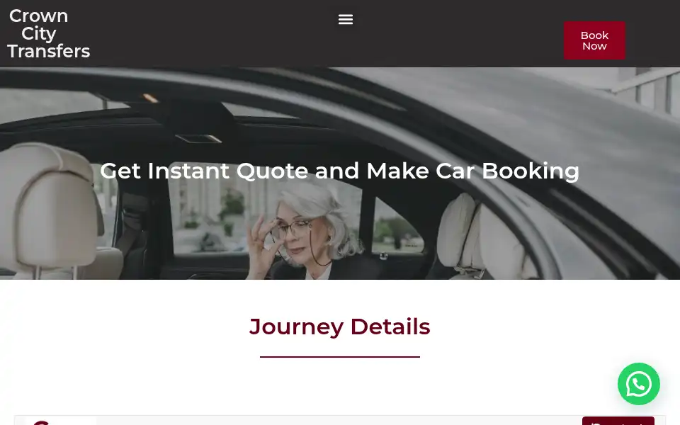 Screenshot of crowncitytransfers.co.uk