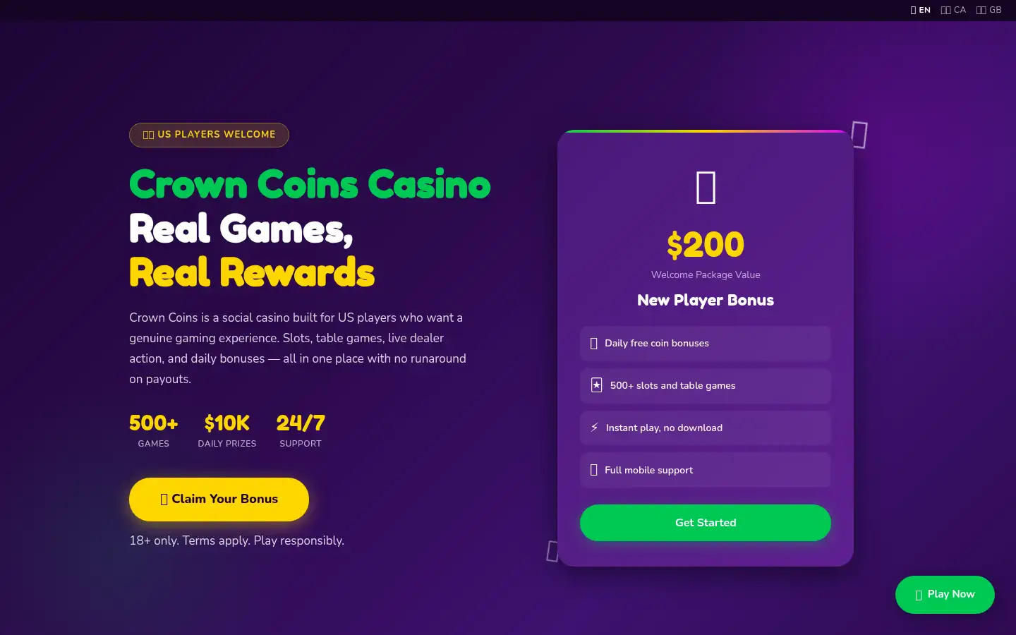 Screenshot of crowncoins.one