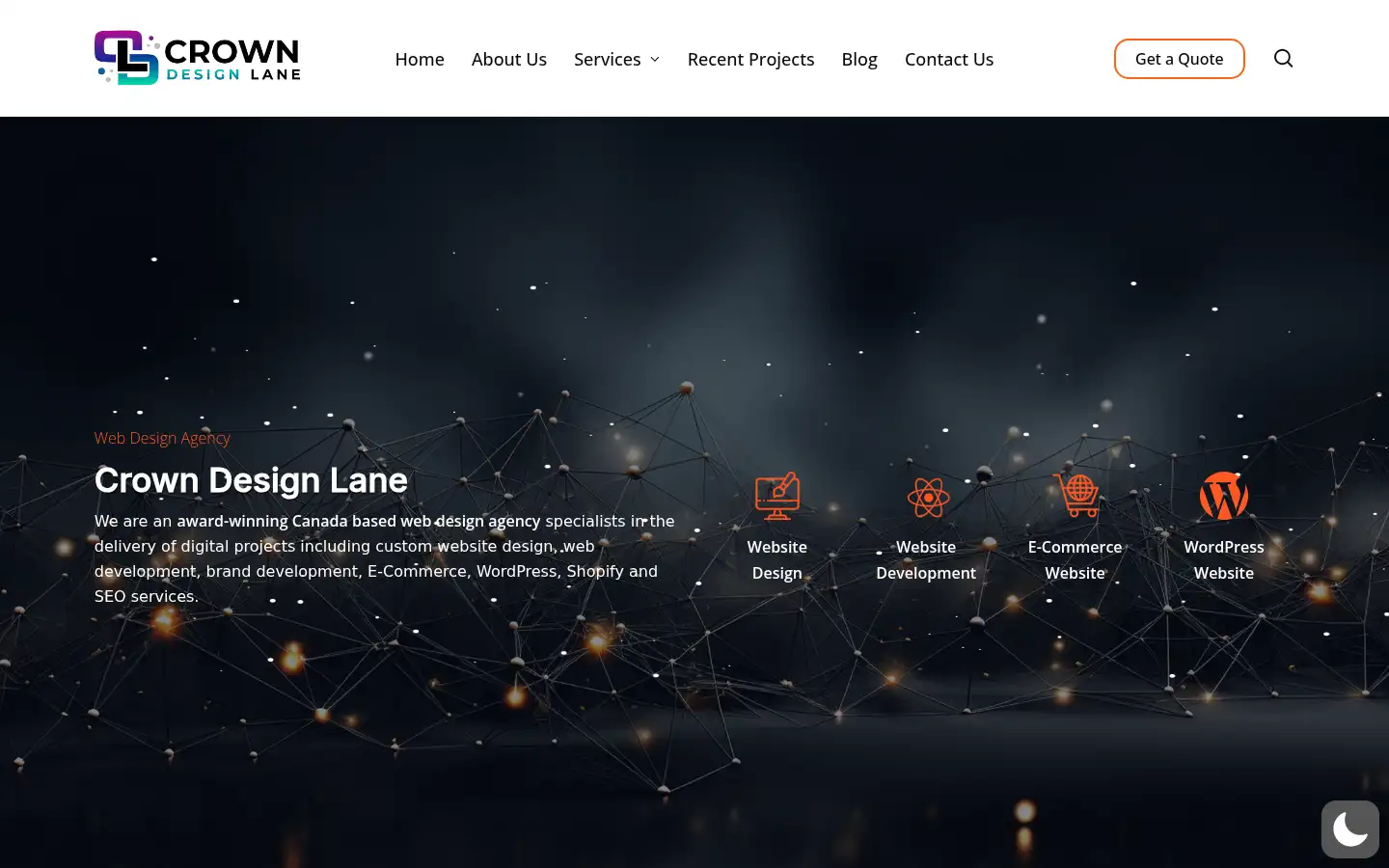 Screenshot of crowndesignlane.com