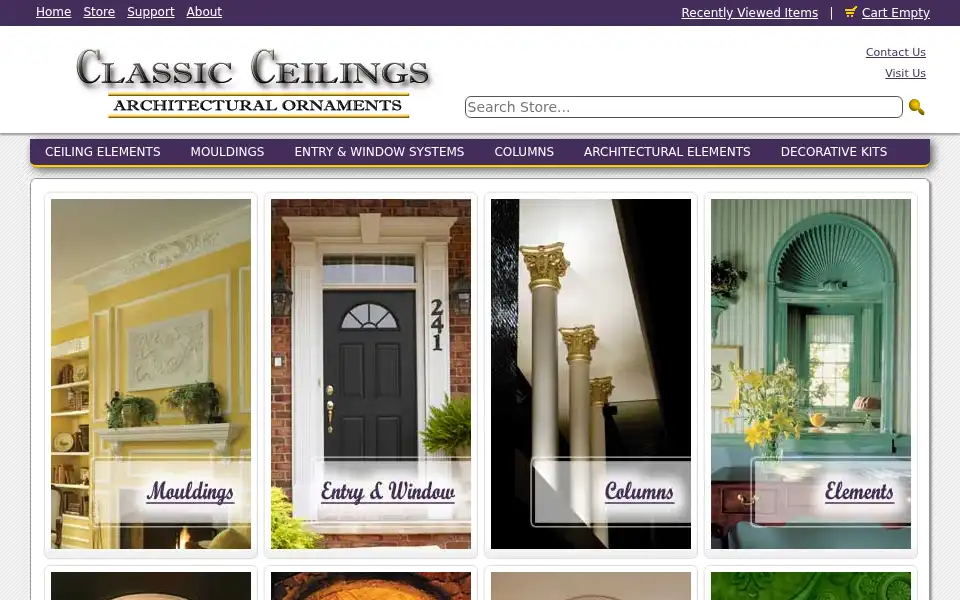 Screenshot of crownmoldings.net