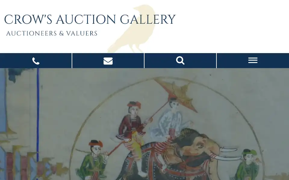 Screenshot of crowsauctions.co.uk
