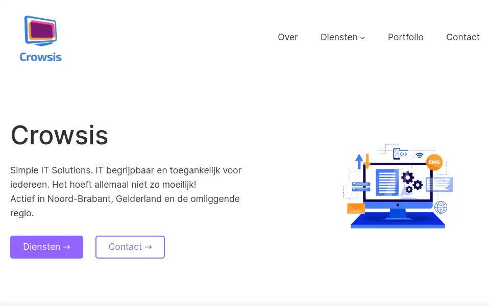 Screenshot of crowsis.nl