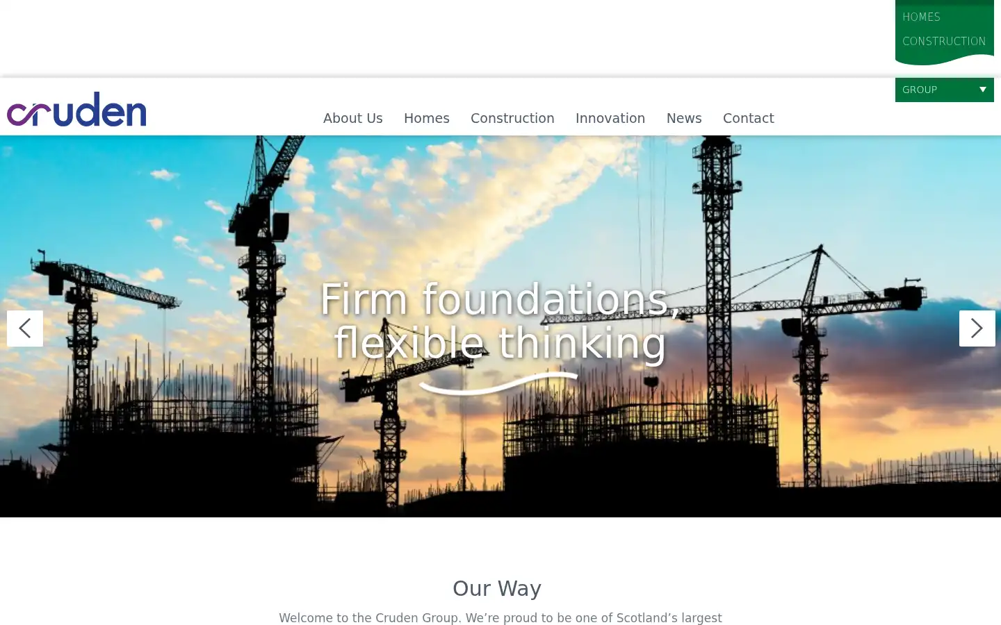 Screenshot of cruden.co.uk
