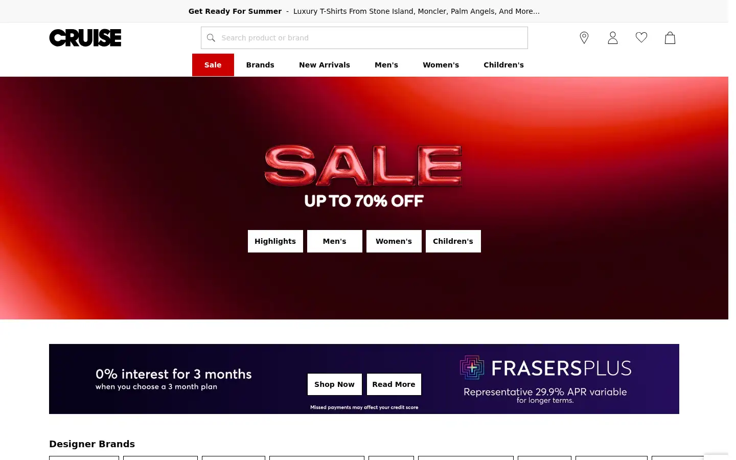 Screenshot of cruisefashion.com