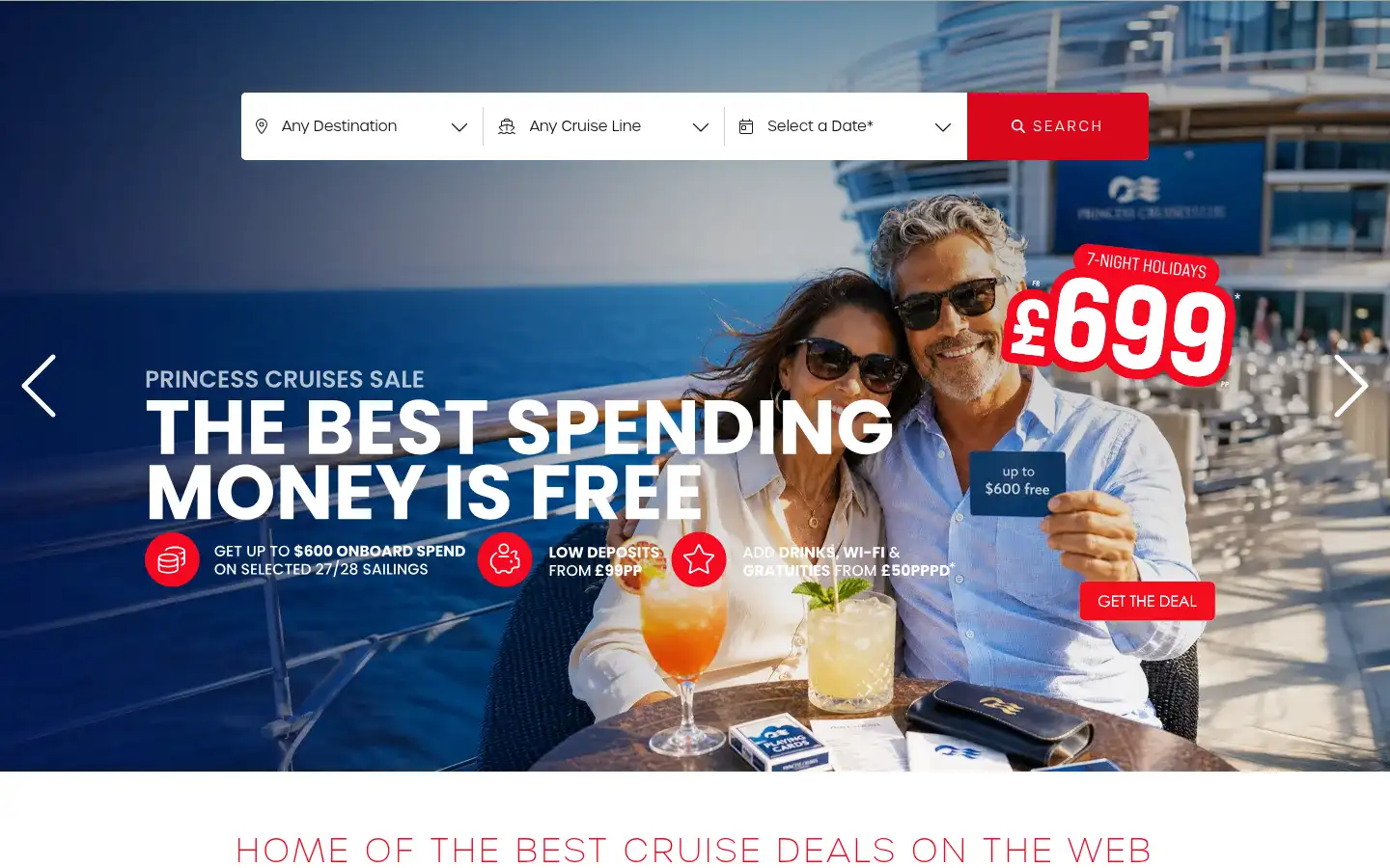 Screenshot of cruisenation.com