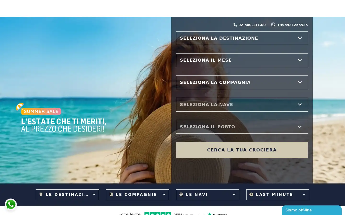 Screenshot of cruisetopic.it