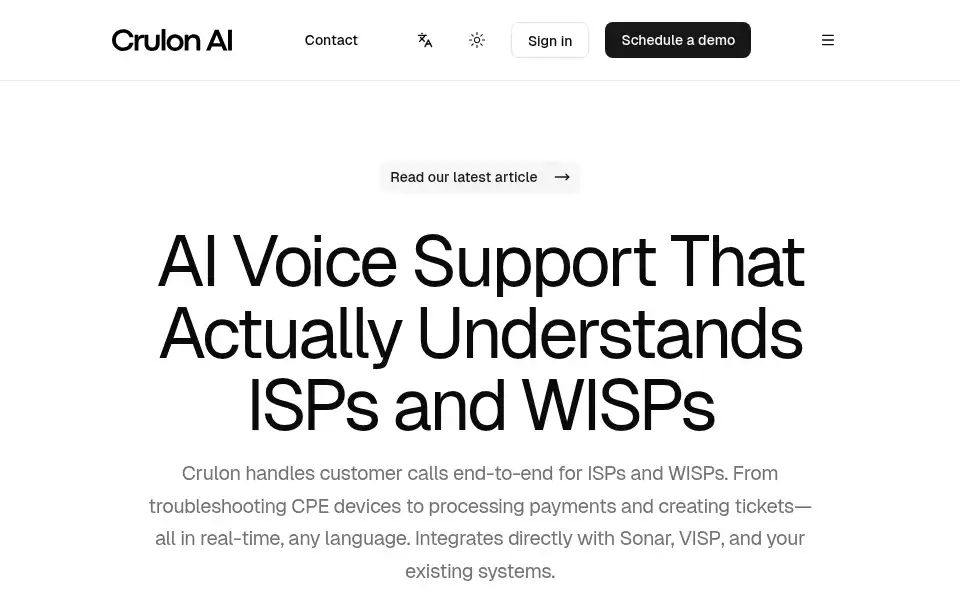 Screenshot of crulon.ai