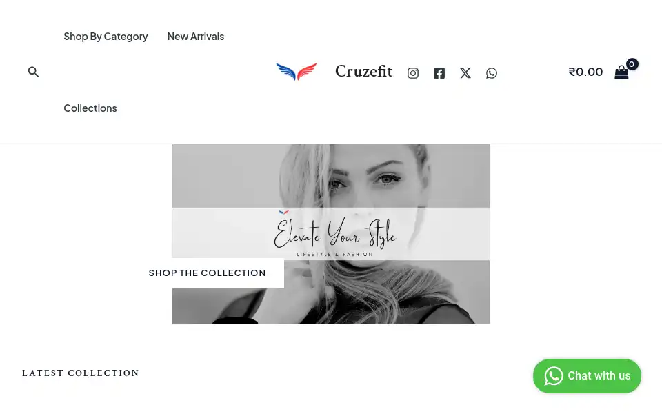 Screenshot of cruzefit.com