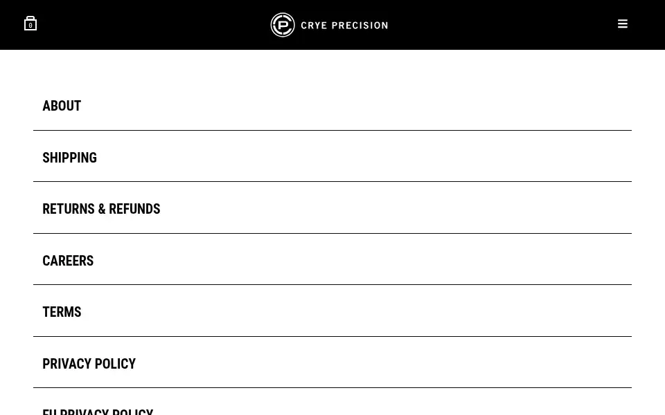 Screenshot of cryeprecision.com