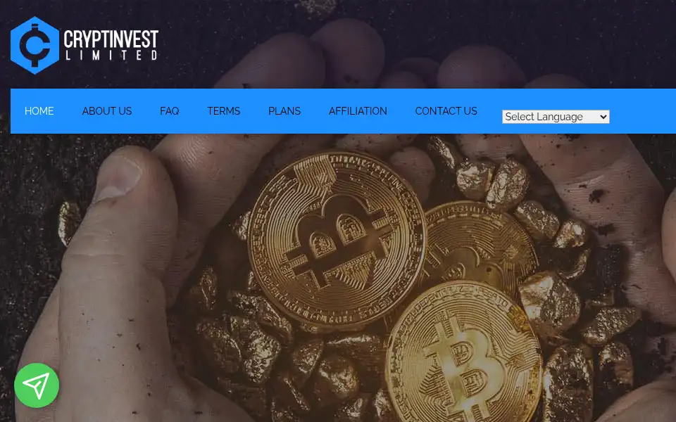 Screenshot of crypt-investhub.com