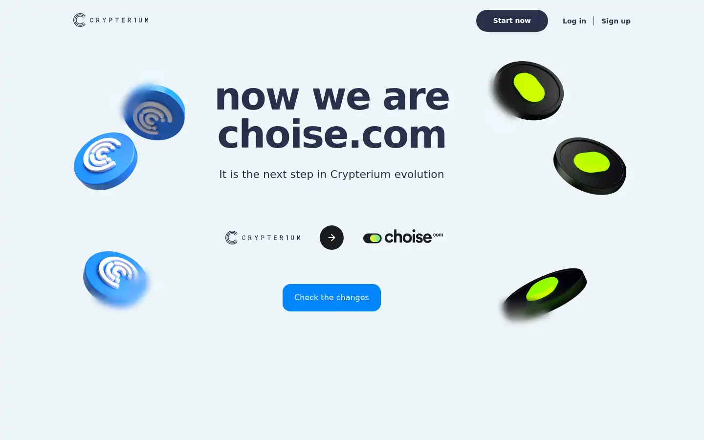 Screenshot of crypterium.com