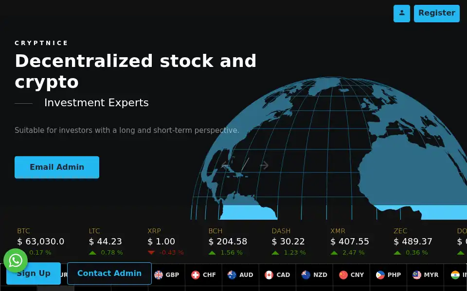 Screenshot of cryptnice.com