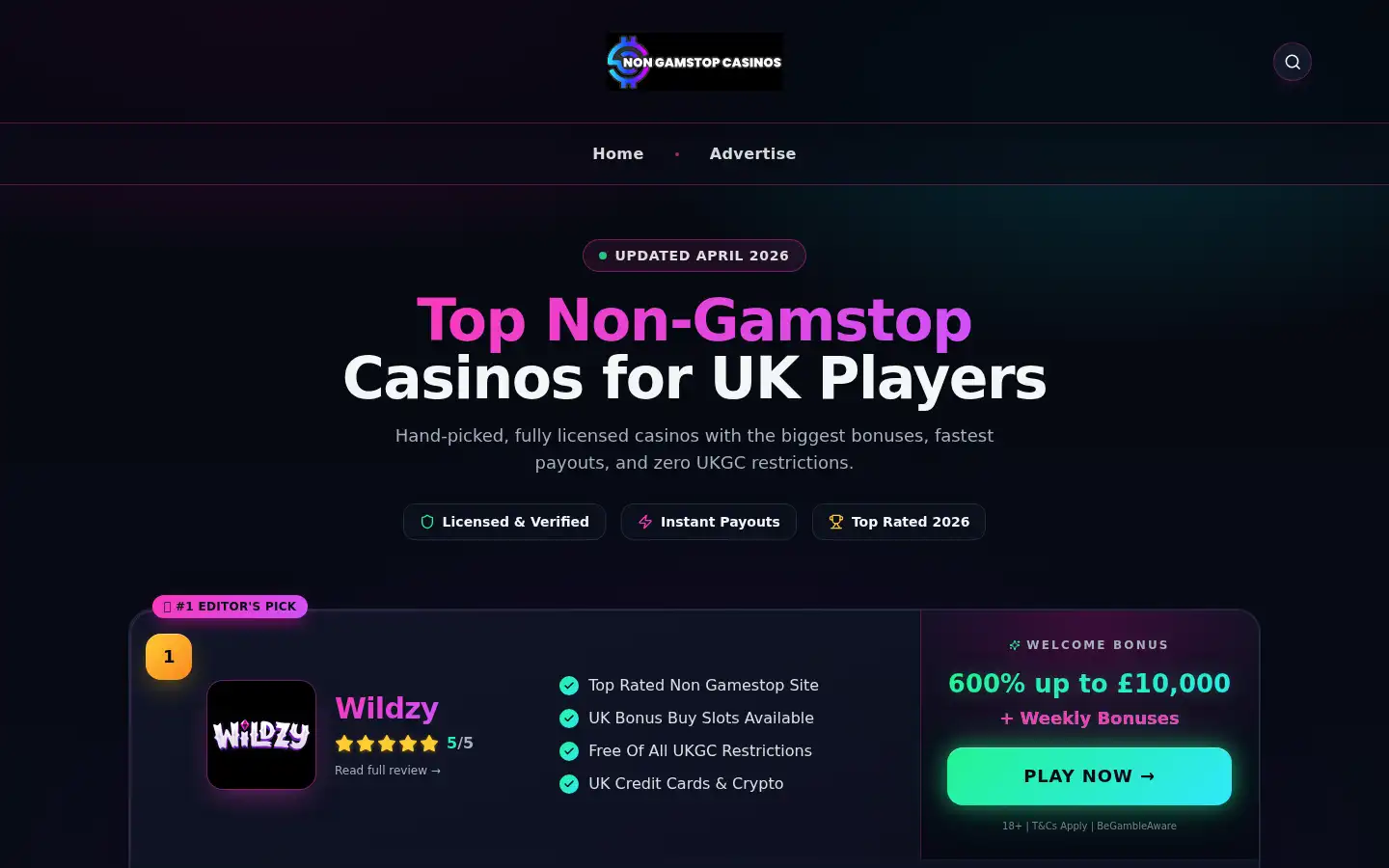 Screenshot of crypto-casino.newukcasinos.site