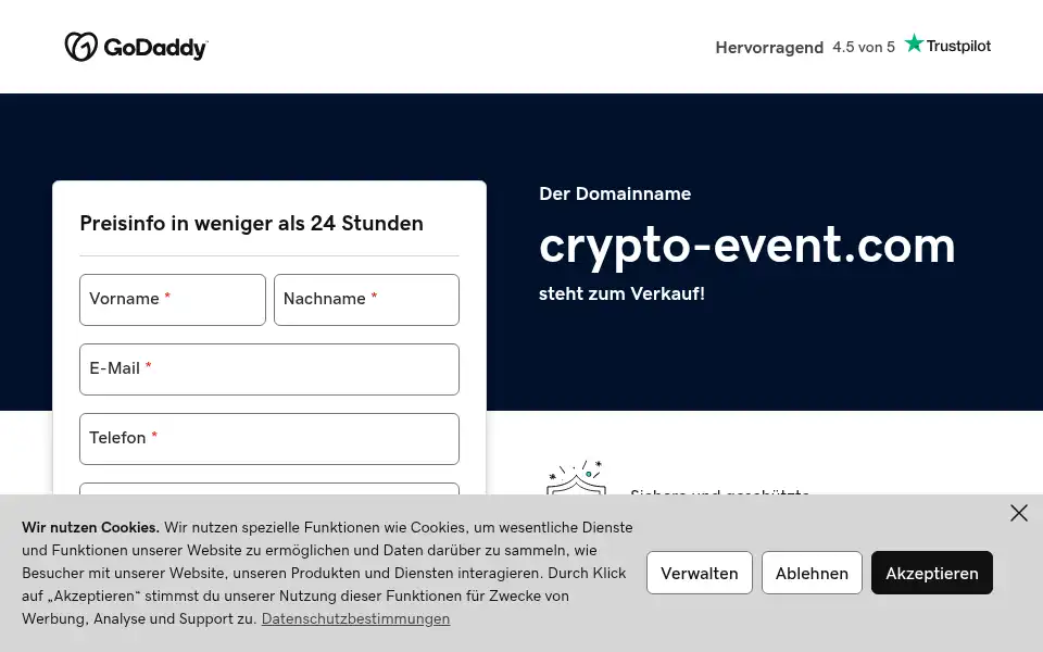 Screenshot of crypto-event.com