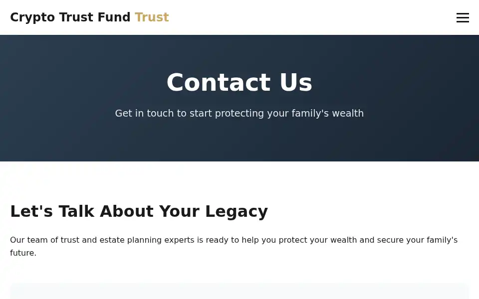 Screenshot of crypto-trustfund.com