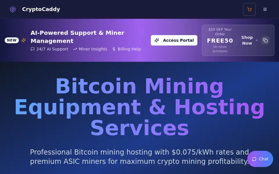 Screenshot of cryptocaddy.us