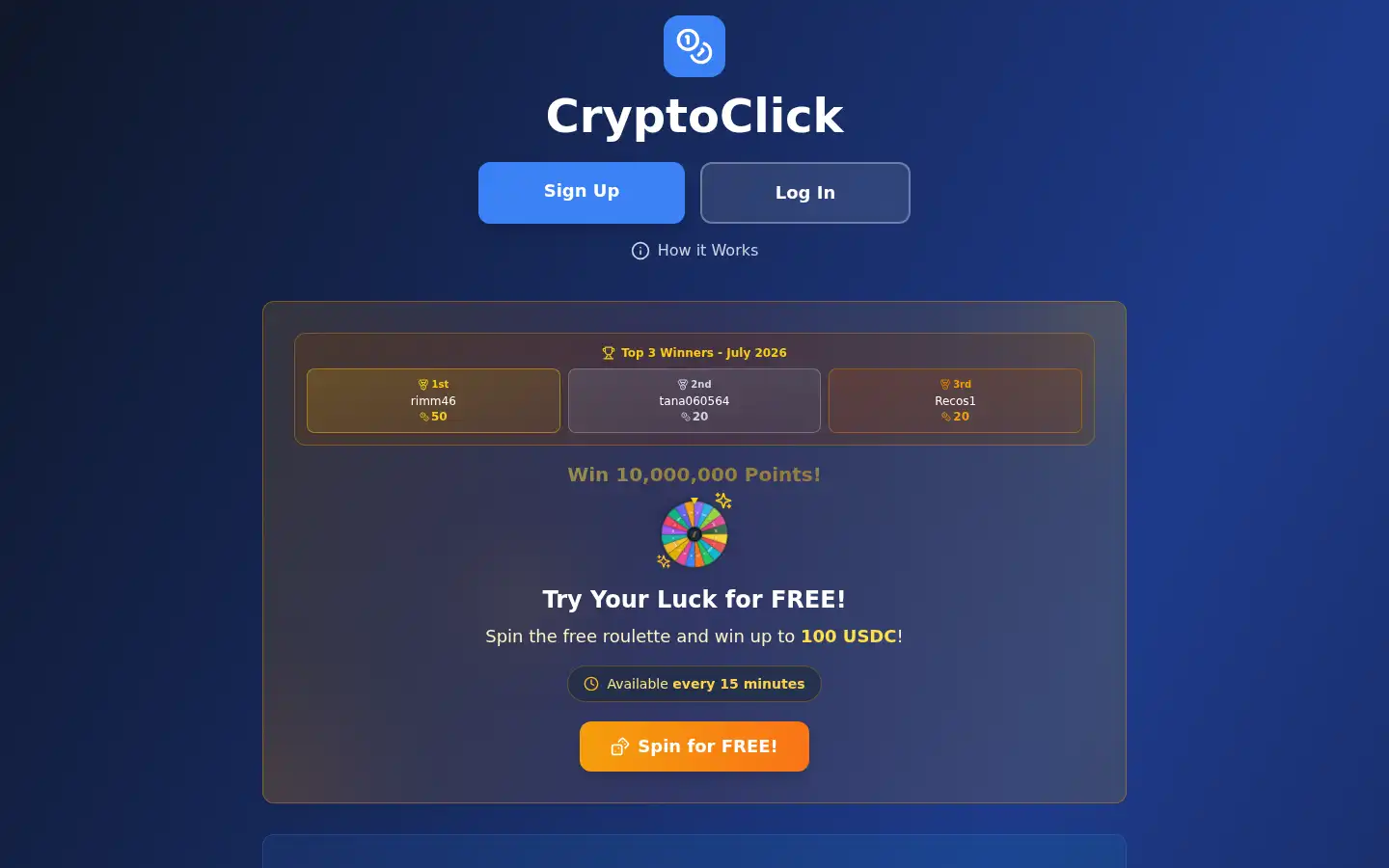 Screenshot of cryptoclick.fr