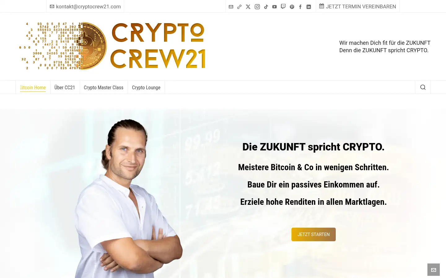 Screenshot of cryptocrew21.com