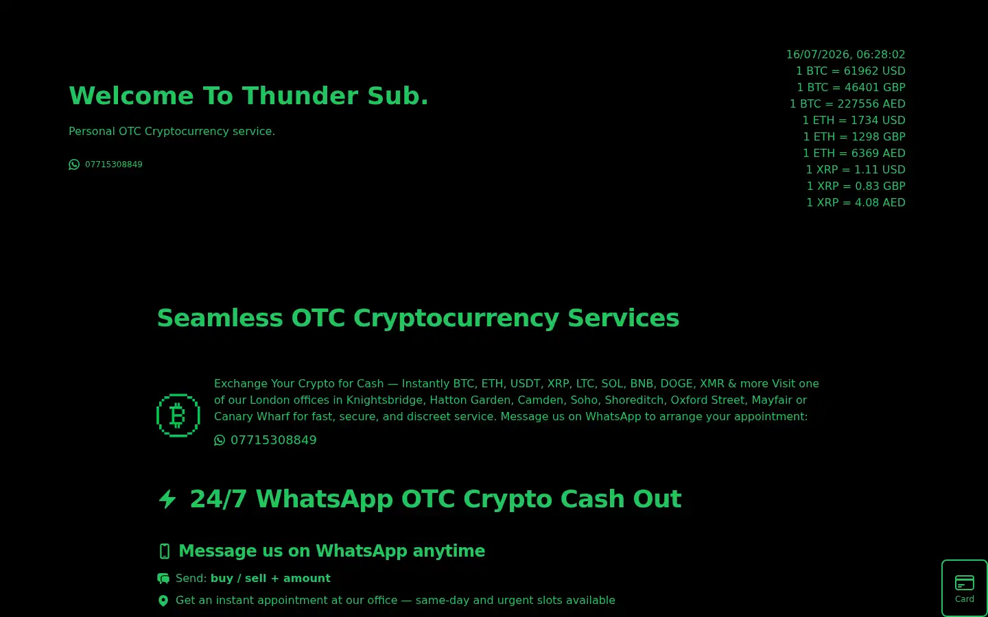 Screenshot of cryptoexchangecanarywharf.com