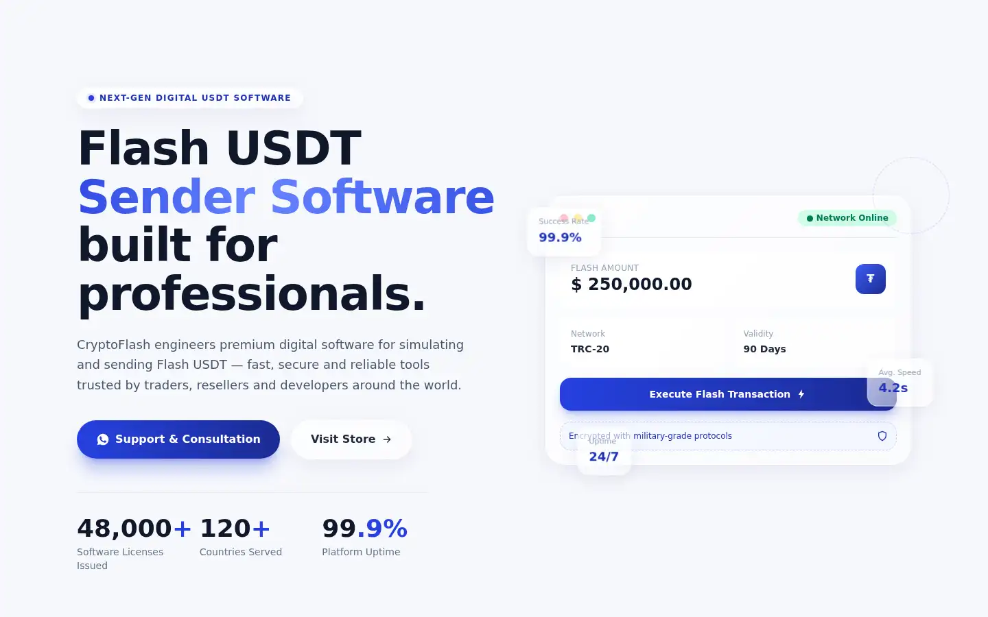 Screenshot of cryptoflash.shop