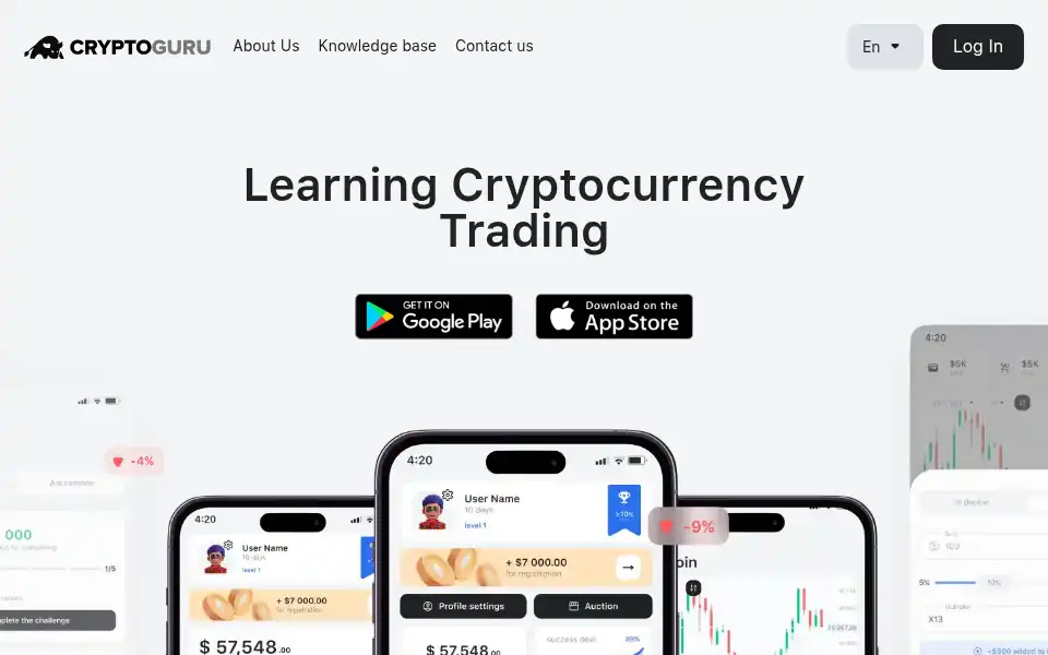 Screenshot of cryptoguru.one