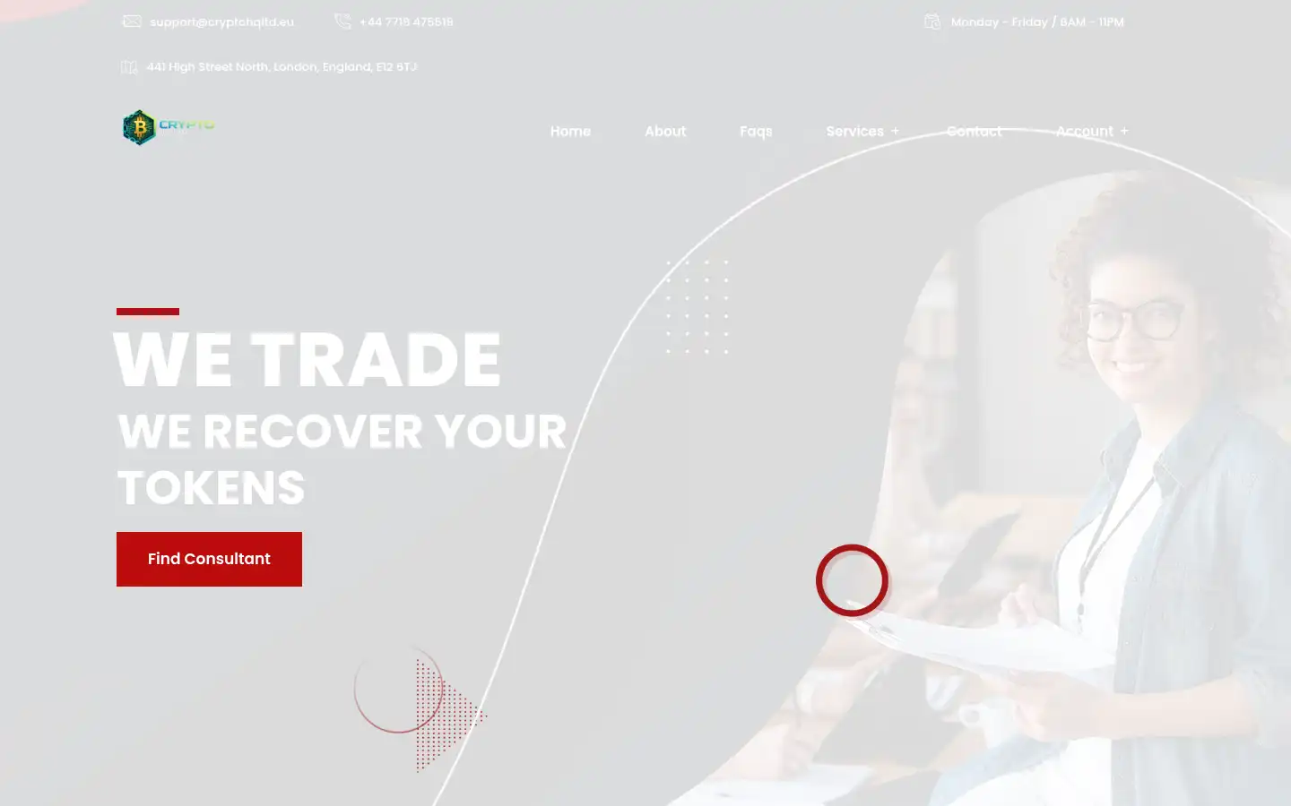 Screenshot of cryptohqltd.eu