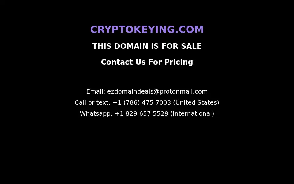 Screenshot of cryptokeying.com