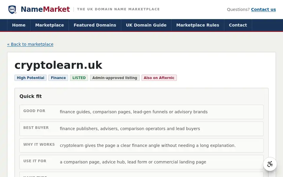 Screenshot of cryptolearn.uk