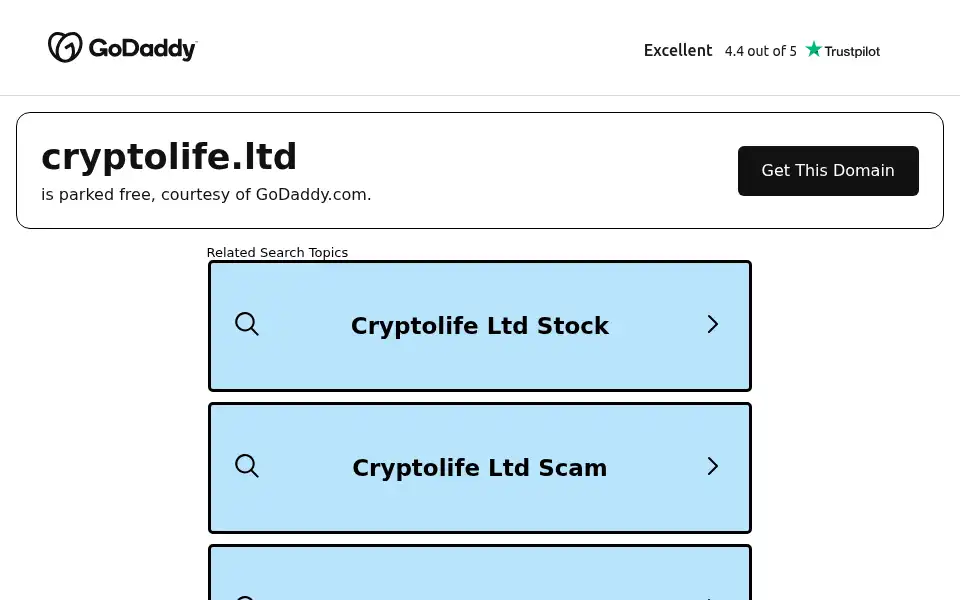 Screenshot of cryptolife.ltd