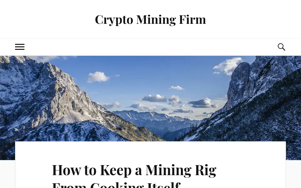 Screenshot of cryptominingfirm.com