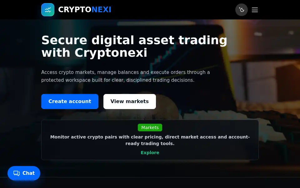 Screenshot of cryptonexi.com