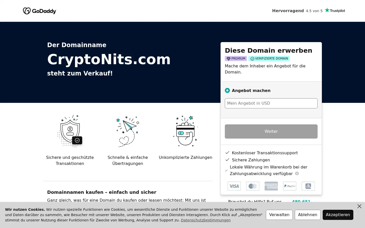 Screenshot of cryptonits.com