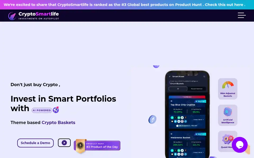 Screenshot of cryptosmartlife.com