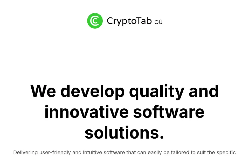 Screenshot of cryptotab.ee