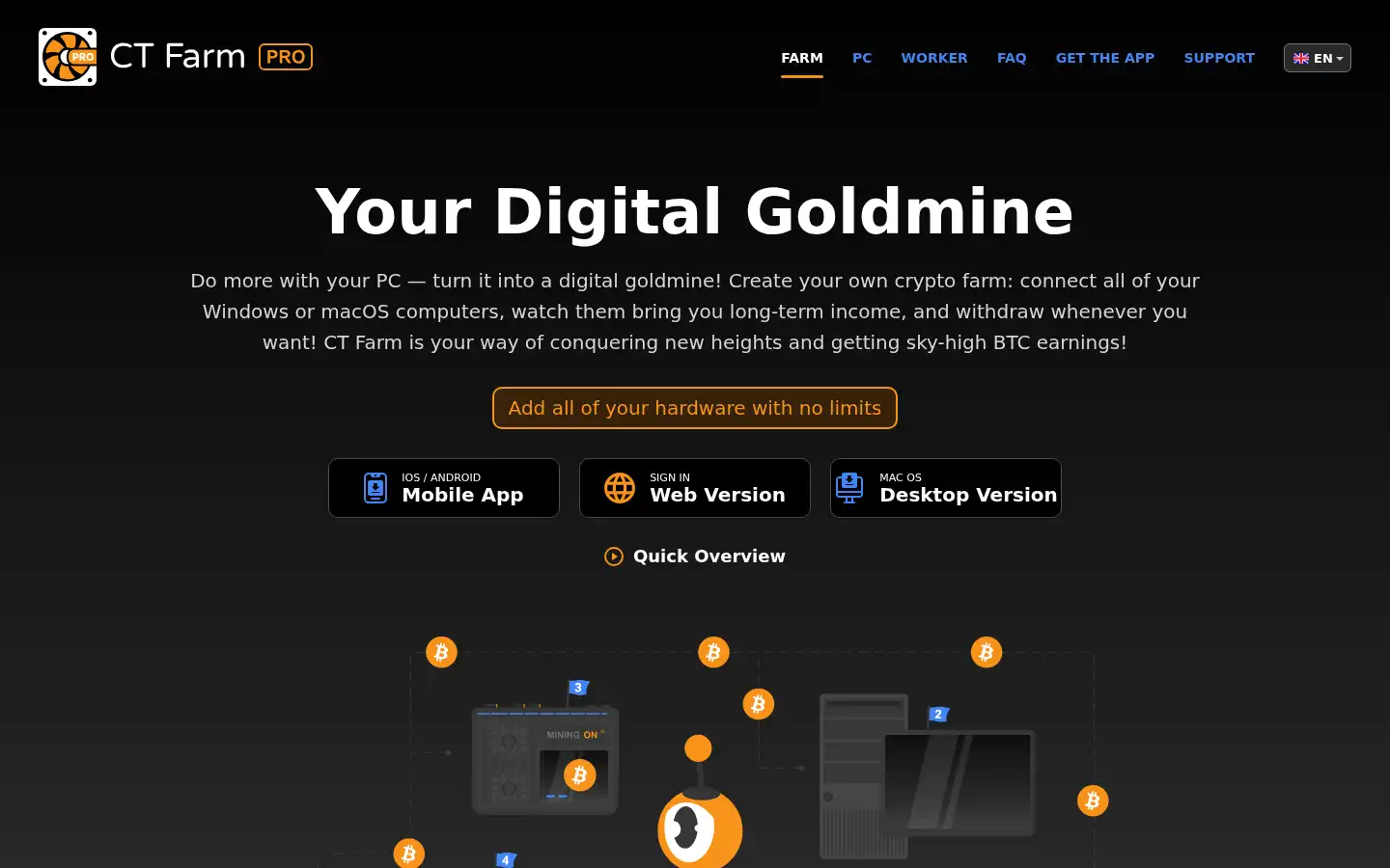 Screenshot of cryptotabfarm.com