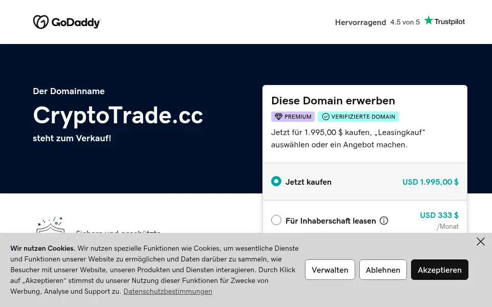 Screenshot of cryptotrade.cc