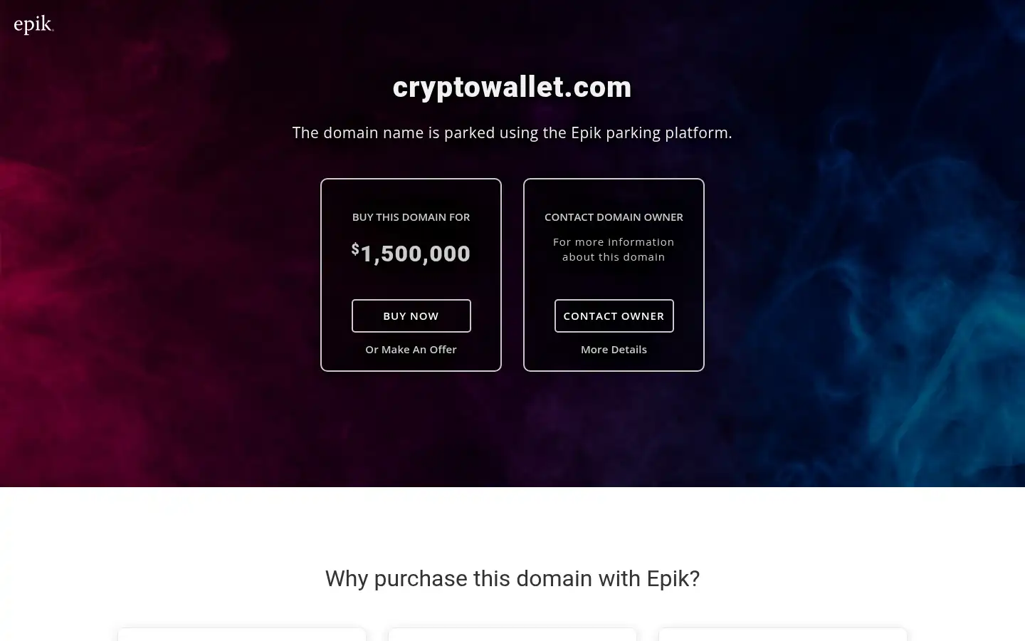 Screenshot of cryptowallet.com