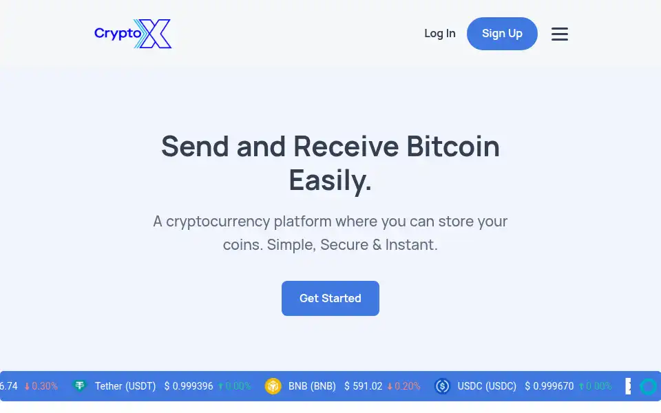Screenshot of cryptox.co