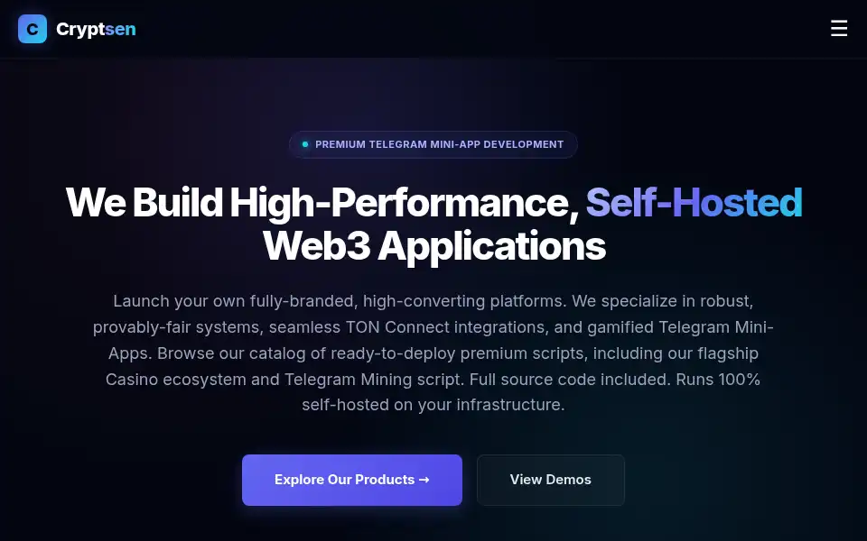 Screenshot of cryptsen.com