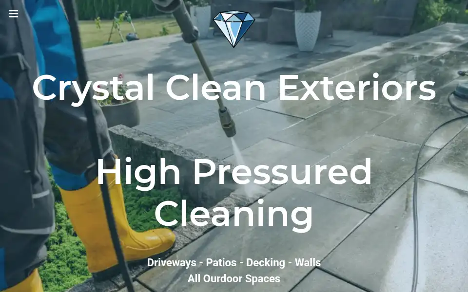 Screenshot of crystalcleanexteriors.co.uk