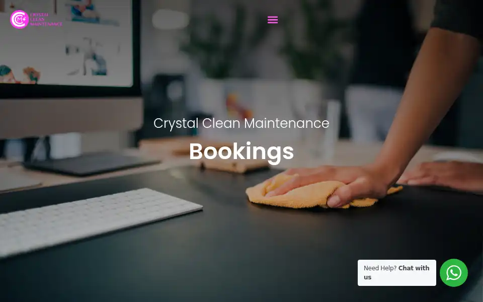 Screenshot of crystalcleanmaintenance.co.uk