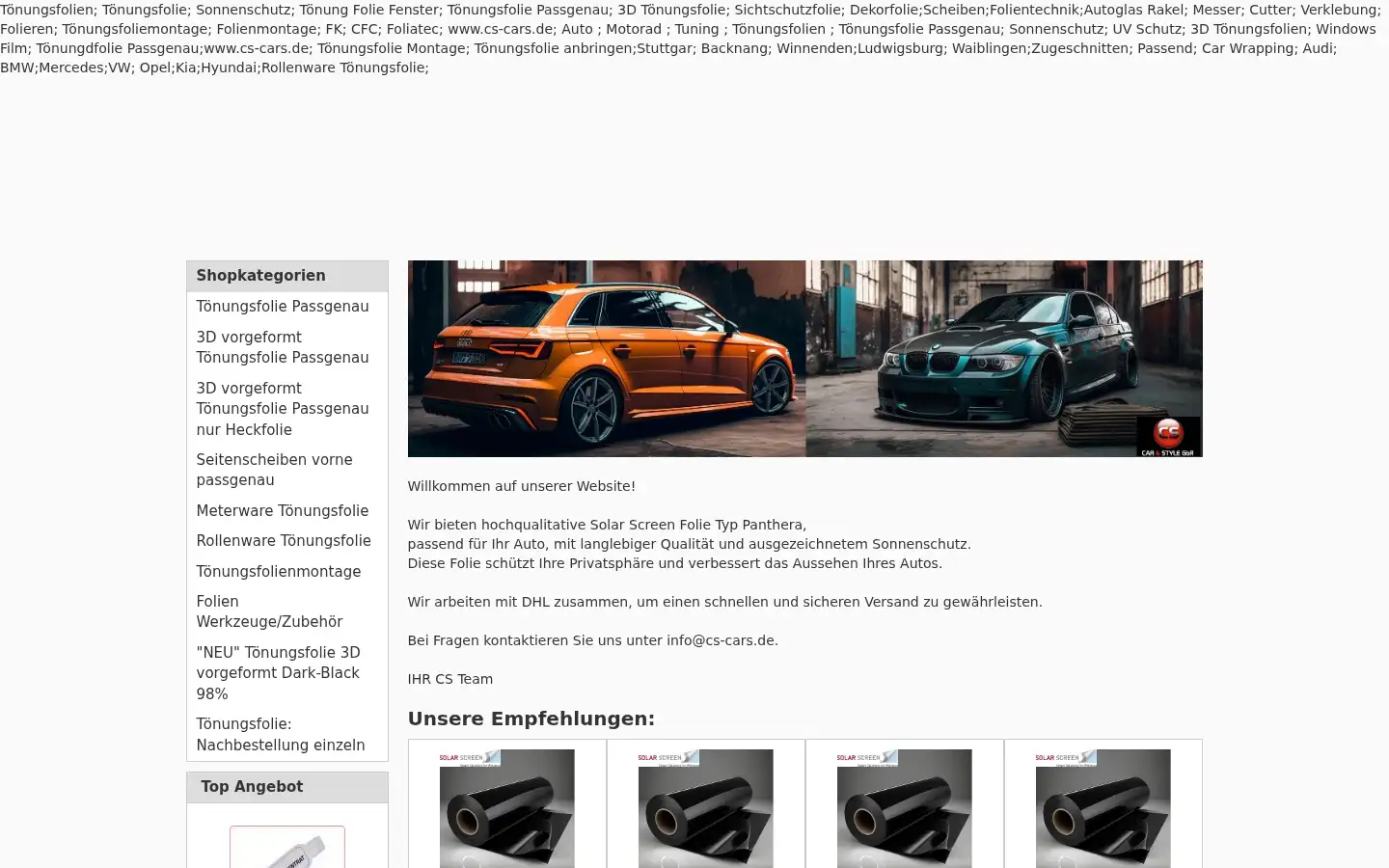Screenshot of cs-cars.de