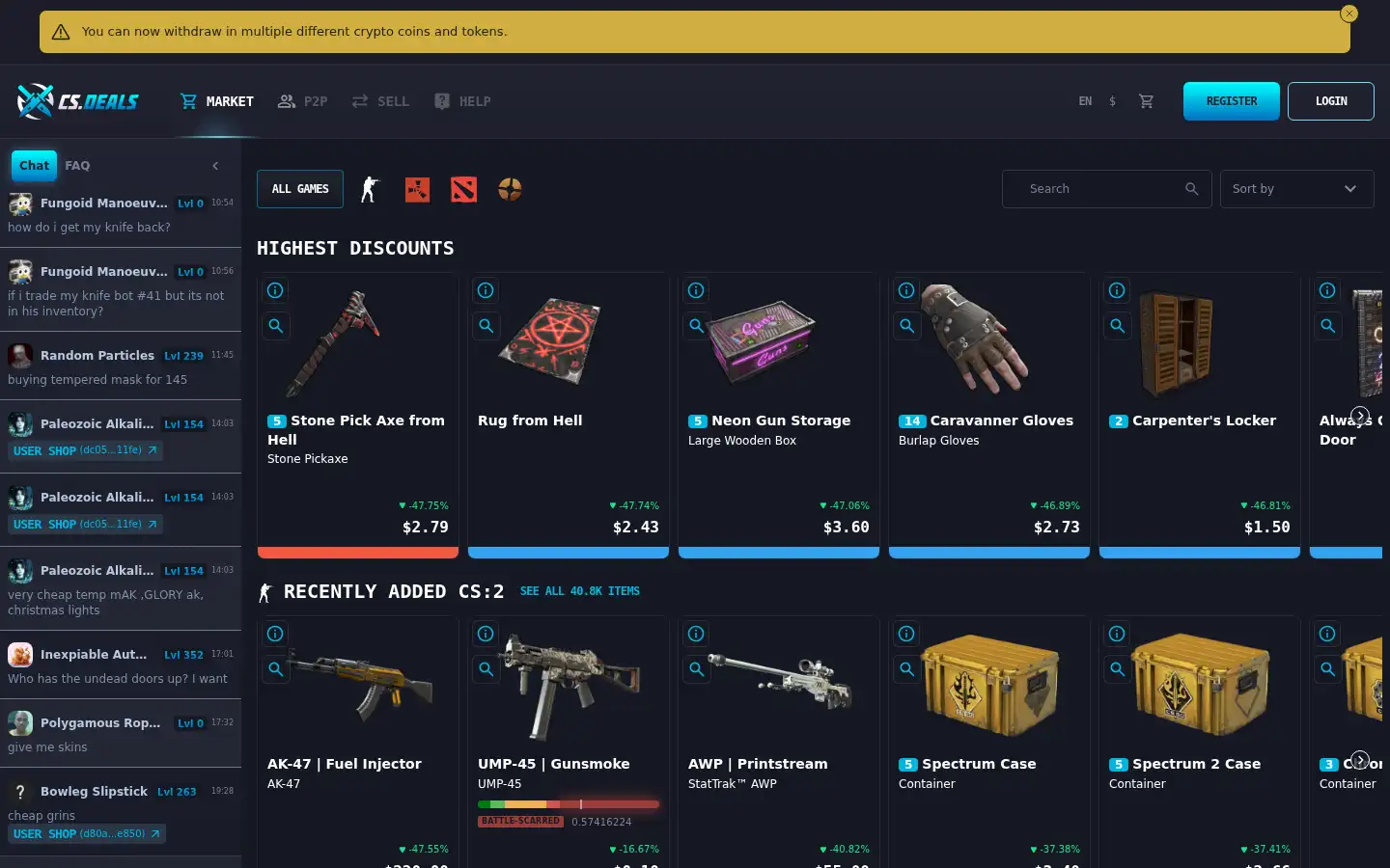 Screenshot of cs.deals